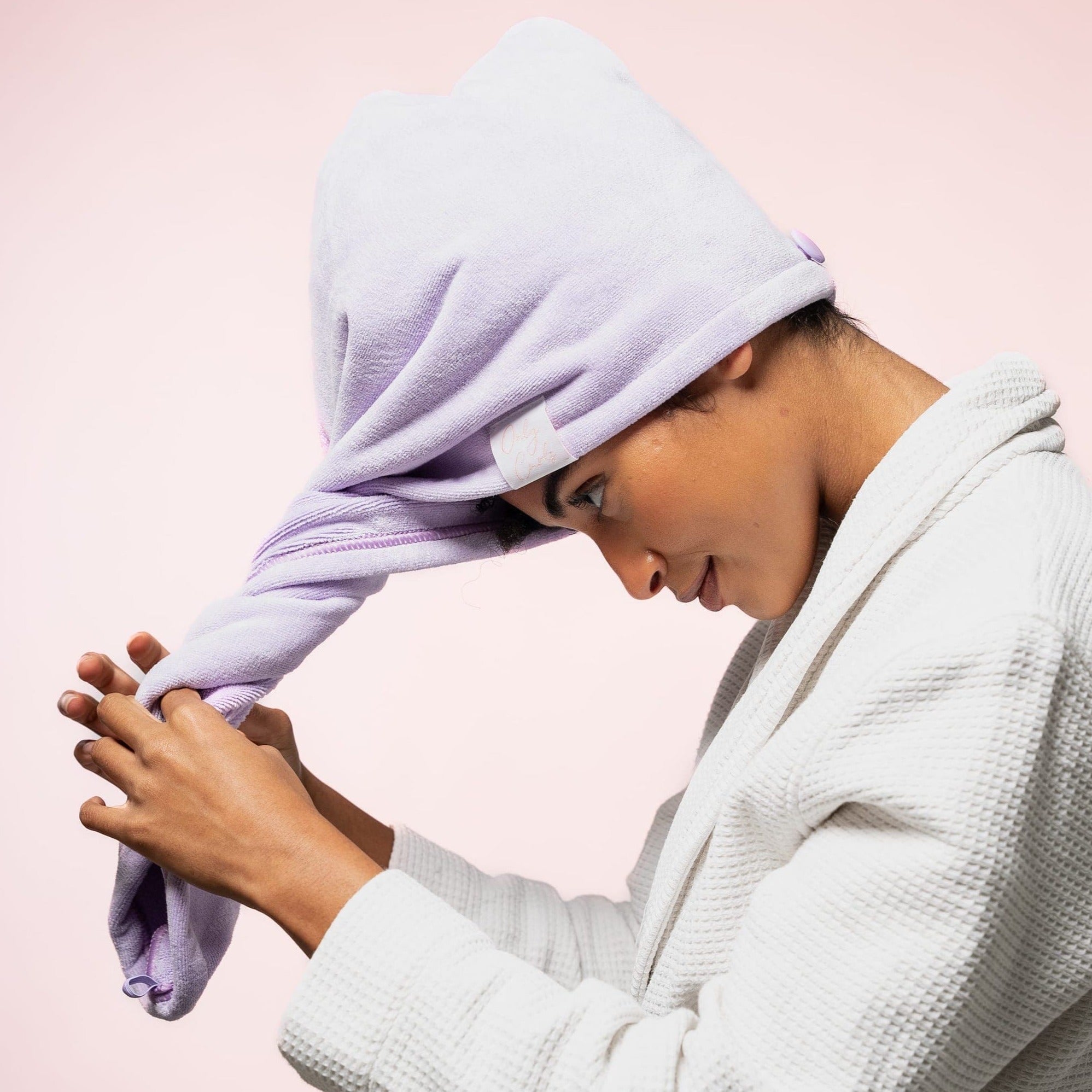 curly hair towel turban for hair