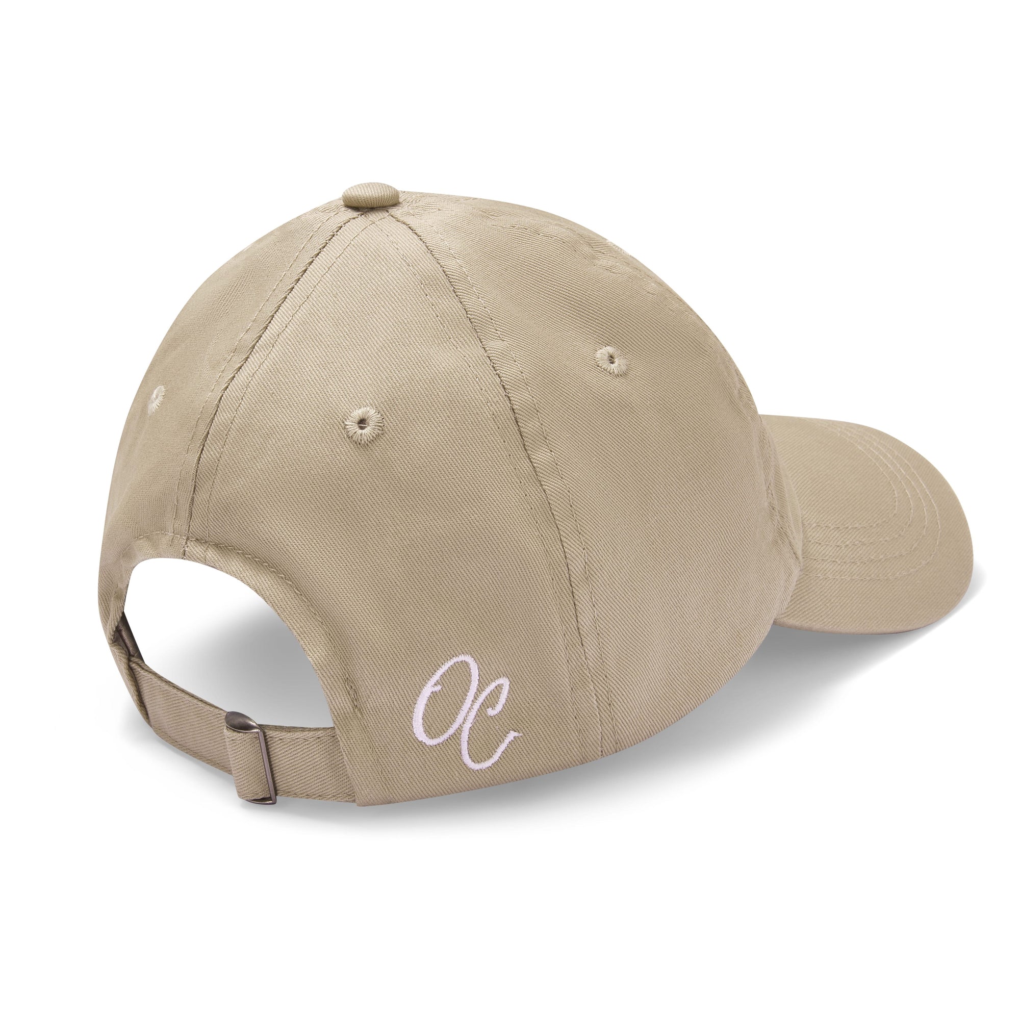 Only Curls Satin Lined Baseball Hat  - Beige - Only Curls