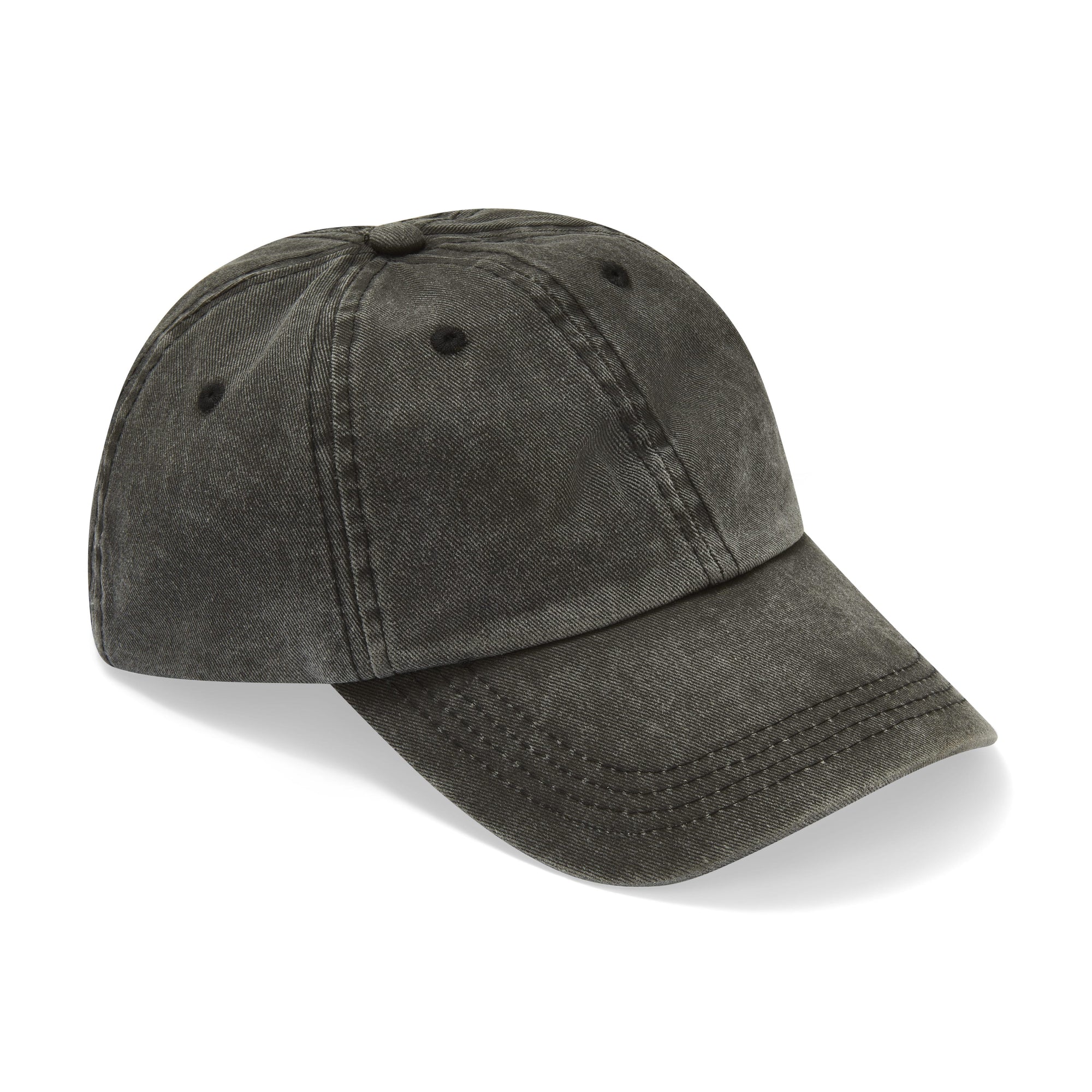 Only Curls Satin Lined Baseball Hat  - Washed Grey - Only Curls