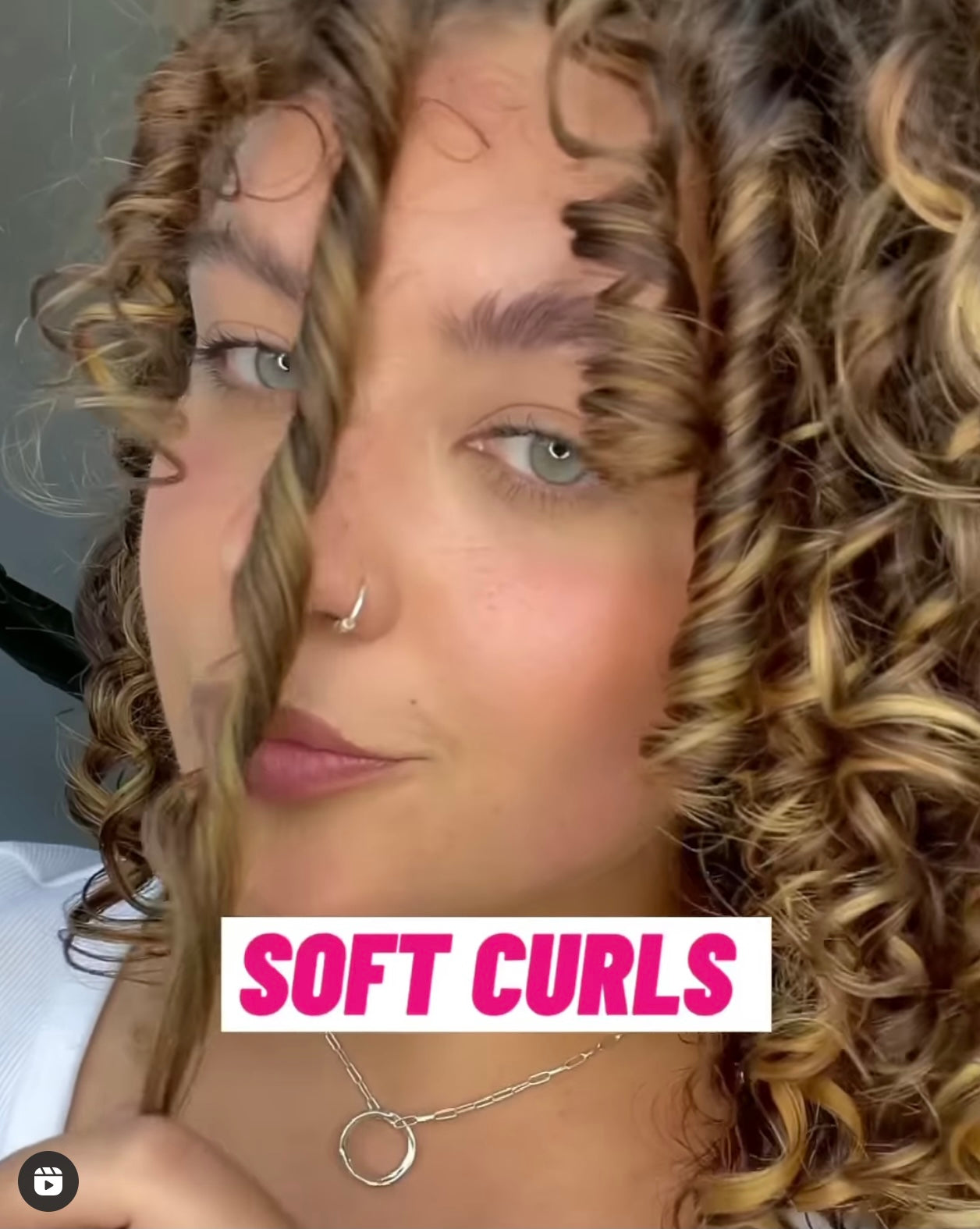 Scrunching out for soft curls