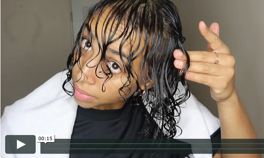 The Denman Brush technique for curly hair