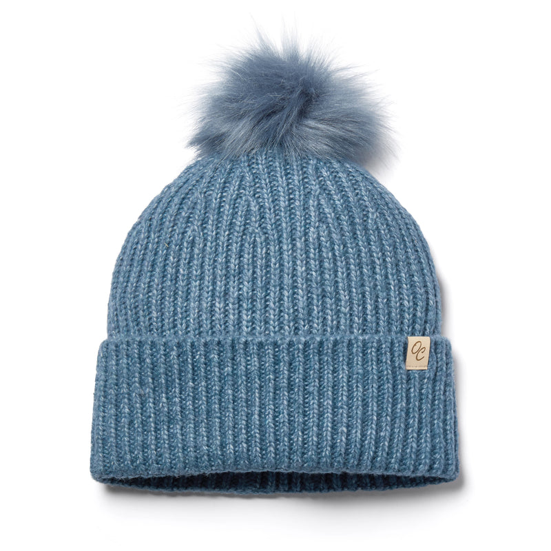 Satin Lined Beanie Pom Carrie Dusty