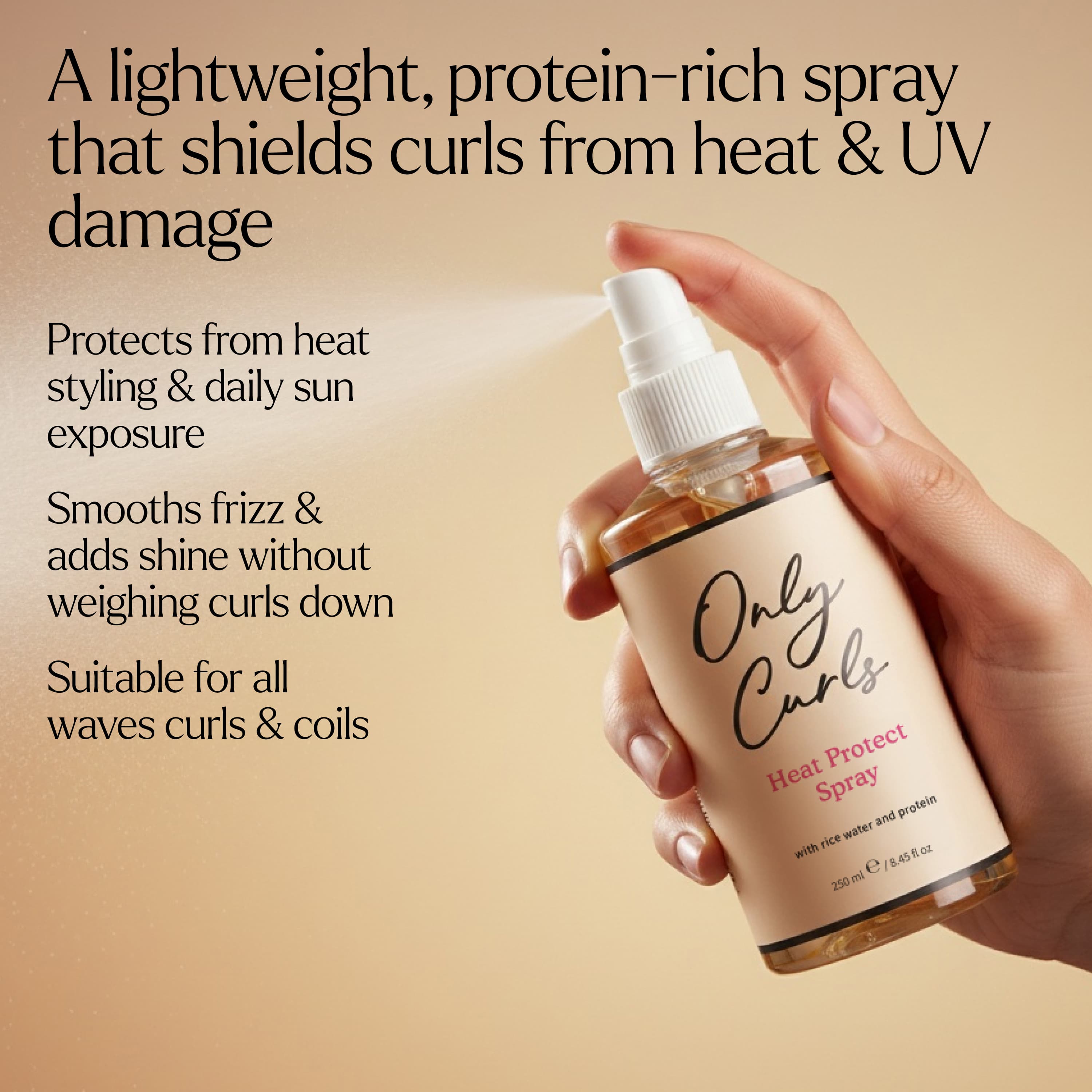 Only Curls Heat Protect Spray - Main Image