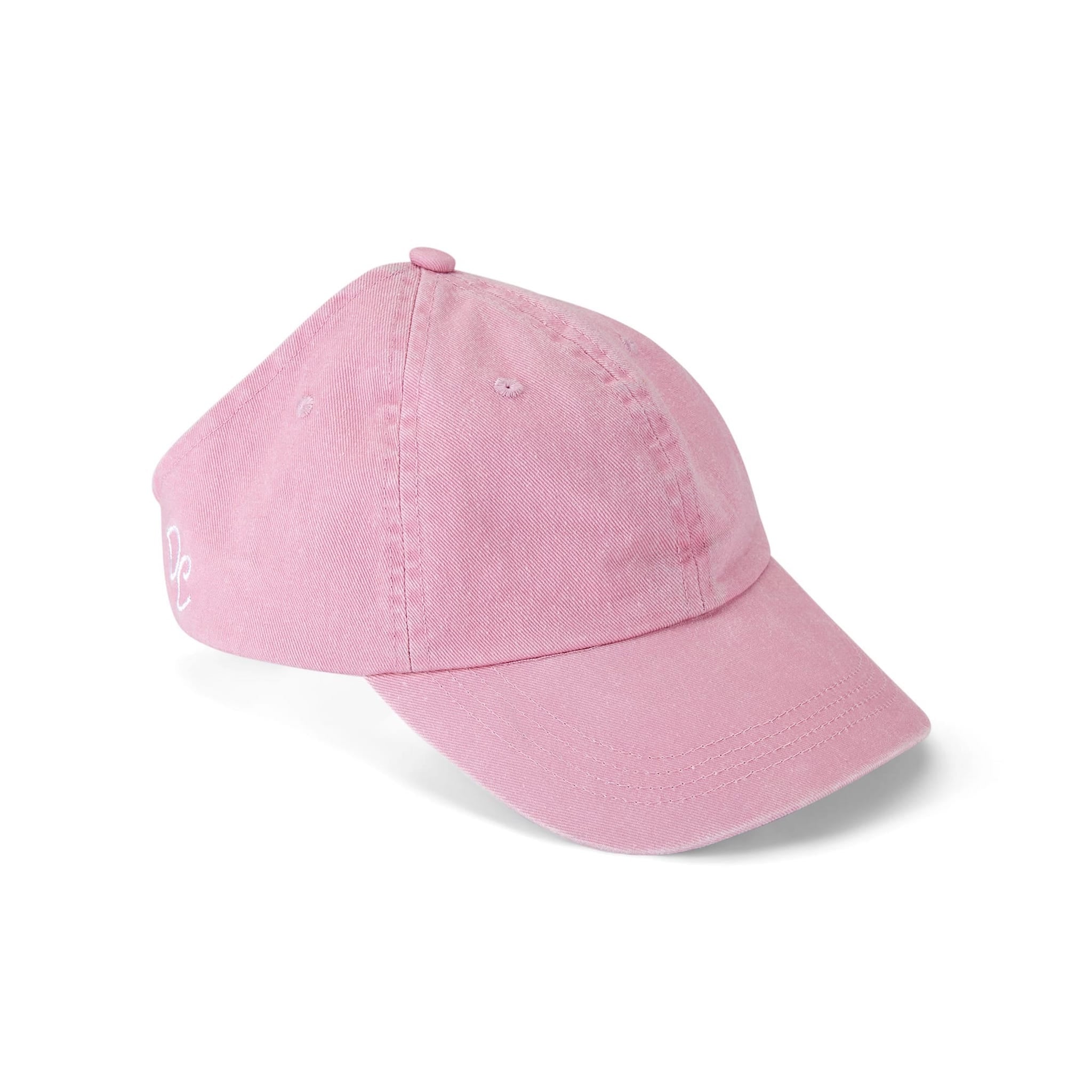 oMA NY スカルキャップ ピンク Only Curls Satin Lined Baseball Hat (with open back) - Washed Pink