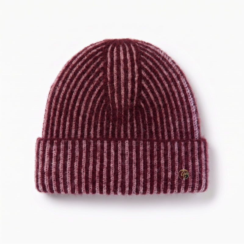 Stripe Satin Lined Beanie