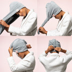 Only Curls Towel Turban - Grey - Only Curls