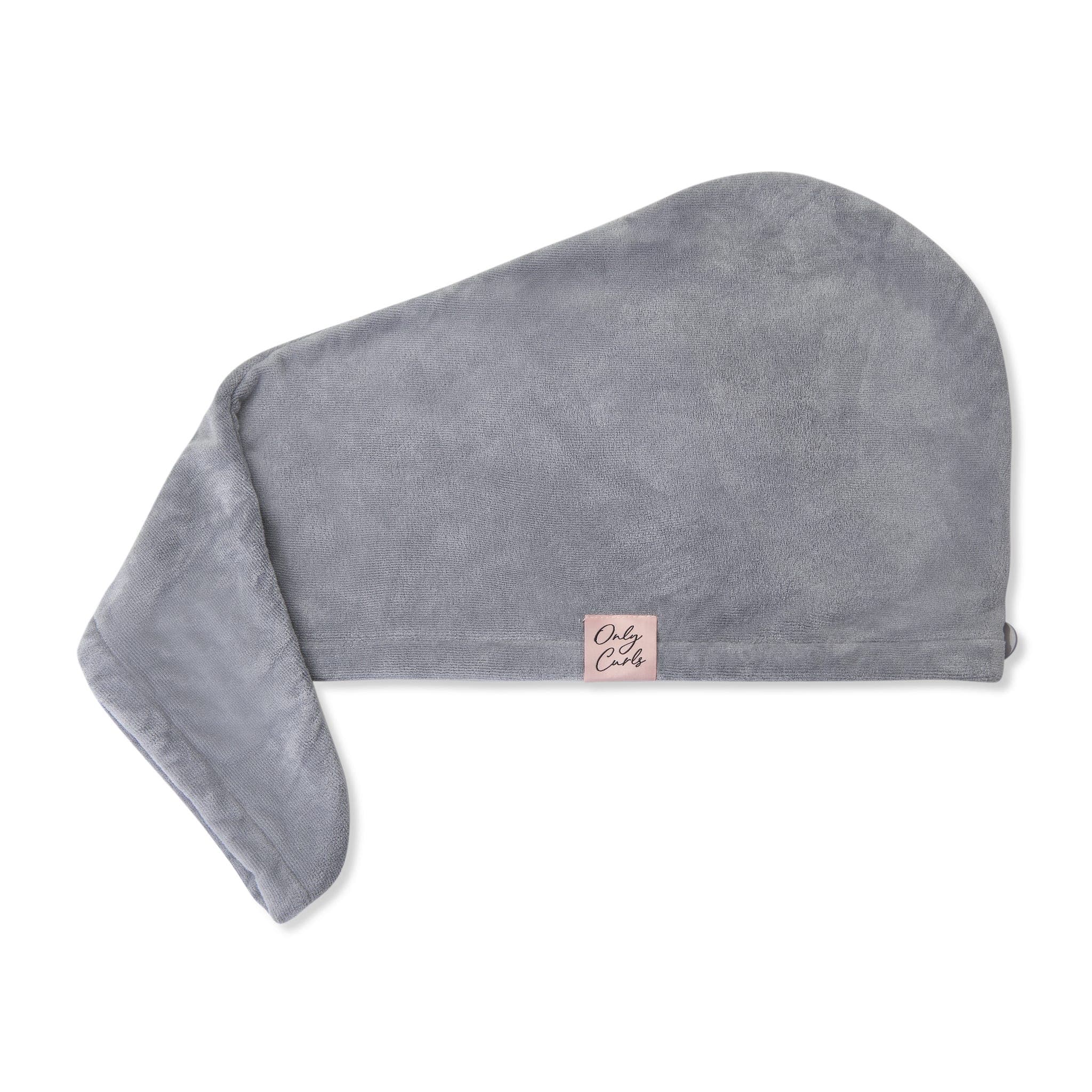 Only Curls Towel Turban - Grey - Only Curls