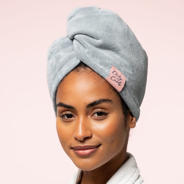 Only Curls Towel Turban - Grey