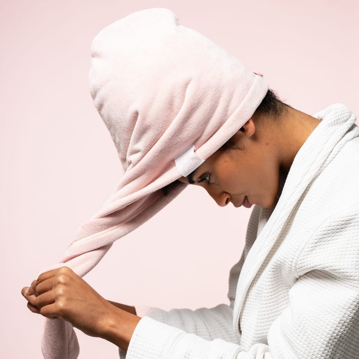 Only Curls Towel Turban - Pink - Only Curls