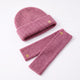 Only Curls Dusty Pink Super Soft Satin-Lined Beanie & Glove Set