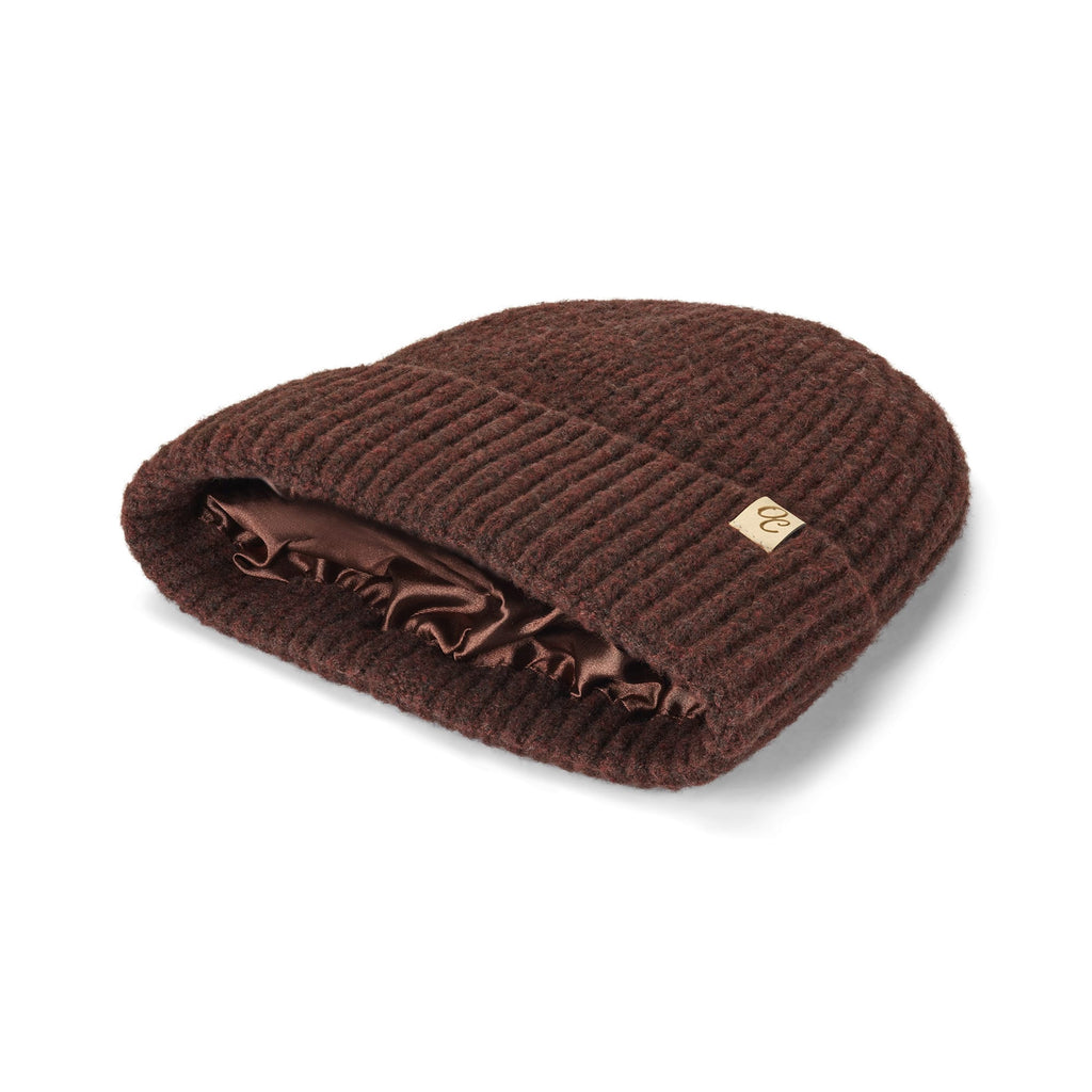Only Curls Satin Lined Beanie - Ella in Burgundy - Only Curls