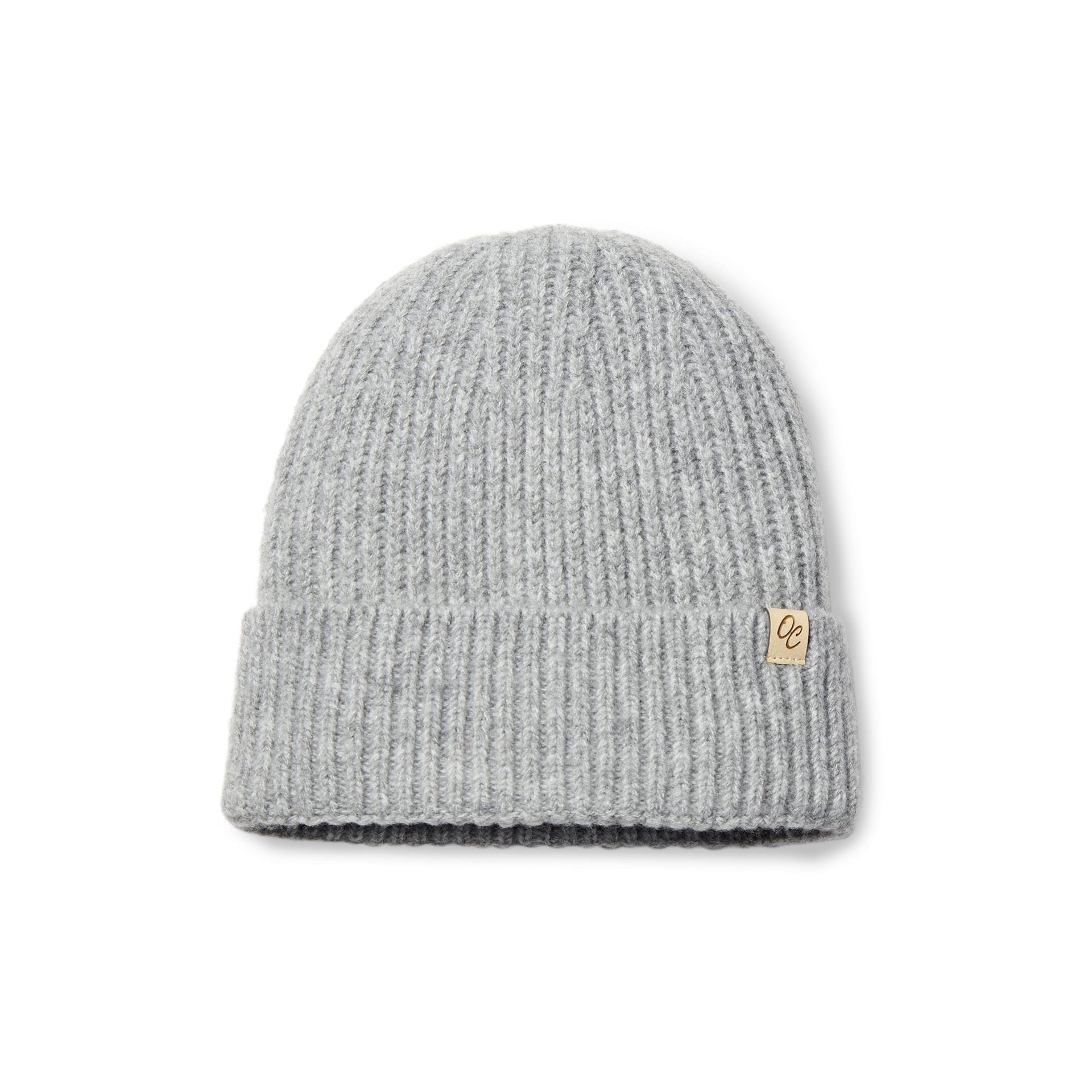 Only Curls Satin Lined Beanie Ella in Grey - Main Image