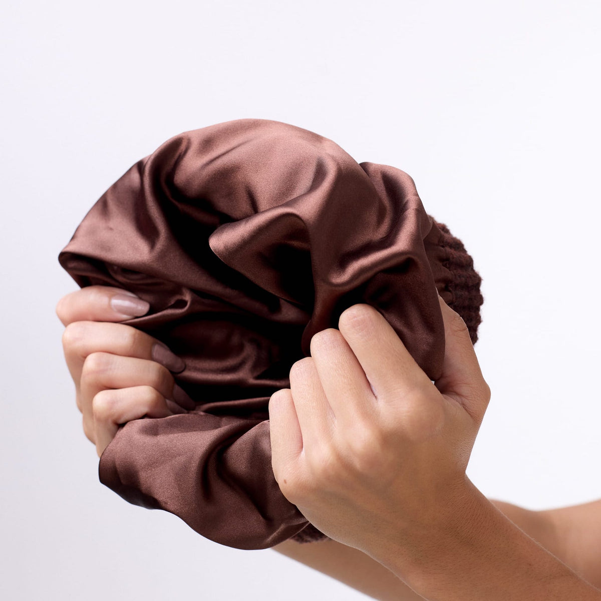 Only Curls Satin Lined Beanie - Ella in Burgundy - Only Curls