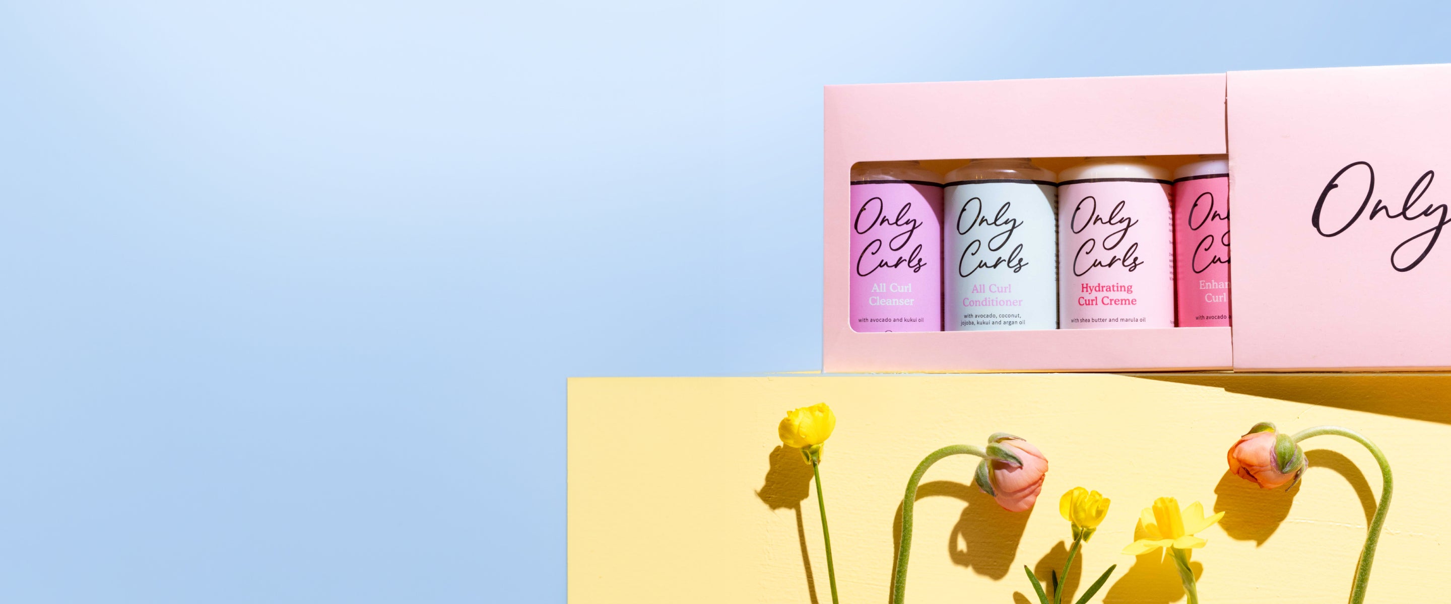 starter pack box on yellow with flowers