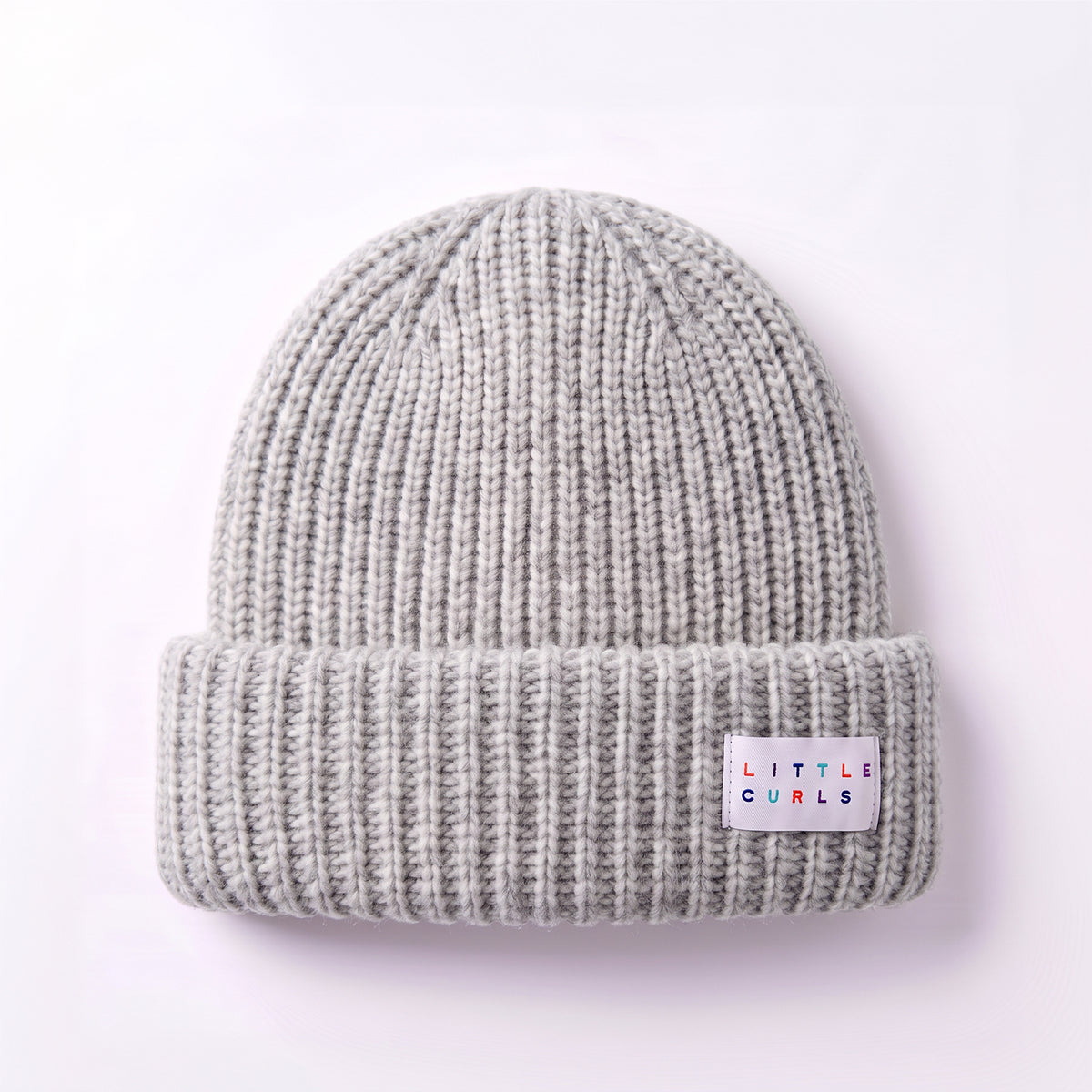 Little Curls Grey Super Soft Satin-Lined Beanie - Only Curls