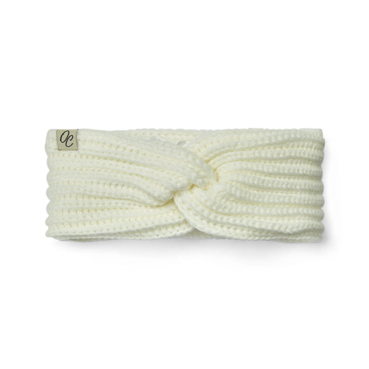 Only Curls Satin Lined Knitted Headband - Cream - Only Curls