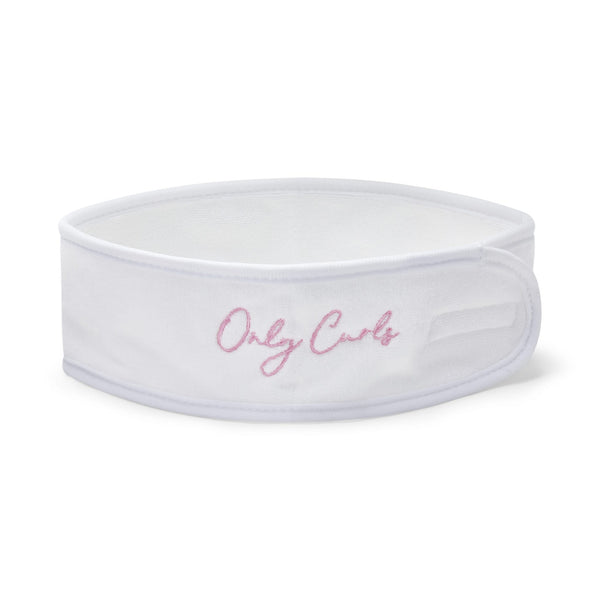 Only Curls Microfibre Headband - White