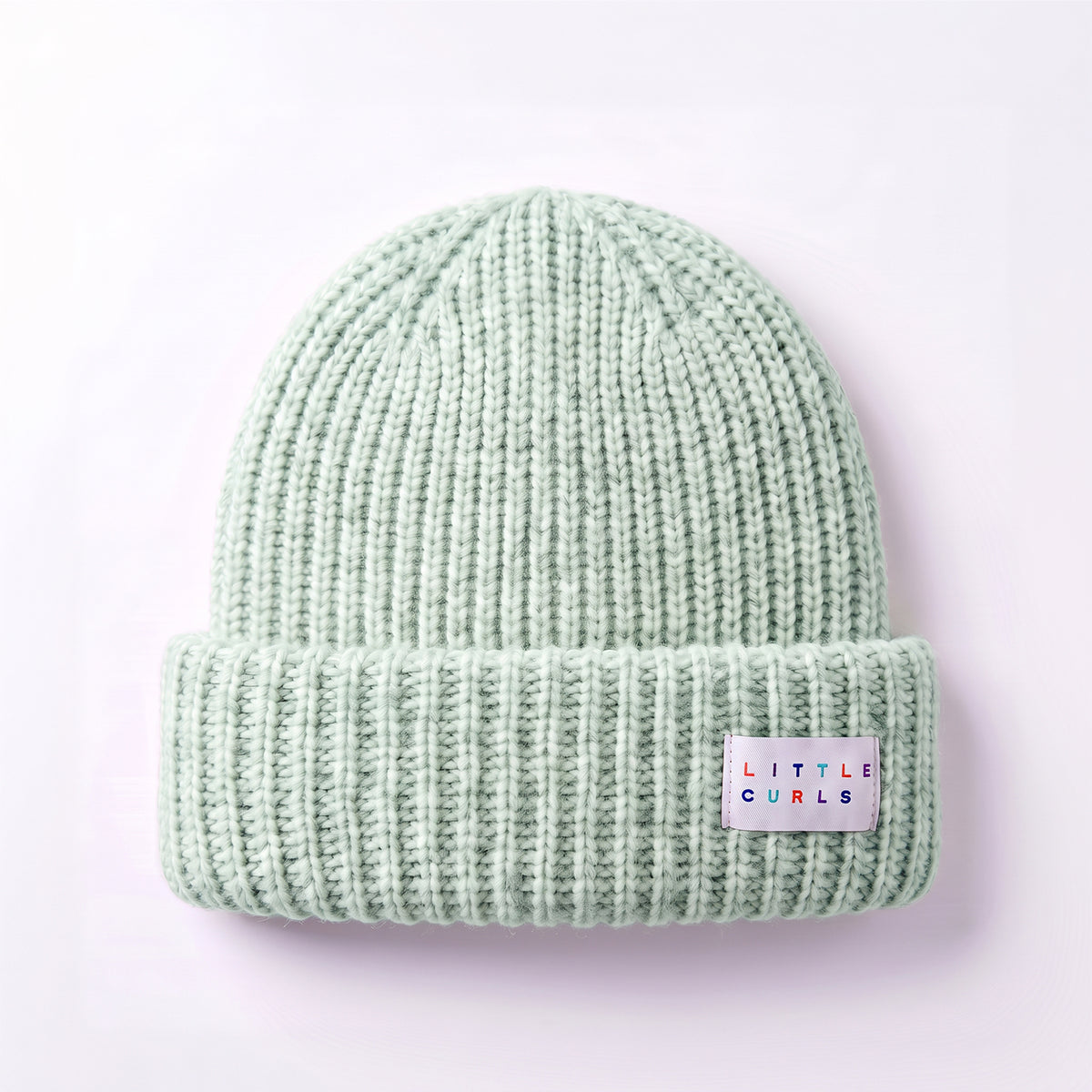 Little Curls Minty Green Super Soft Satin-Lined Beanie - Only Curls