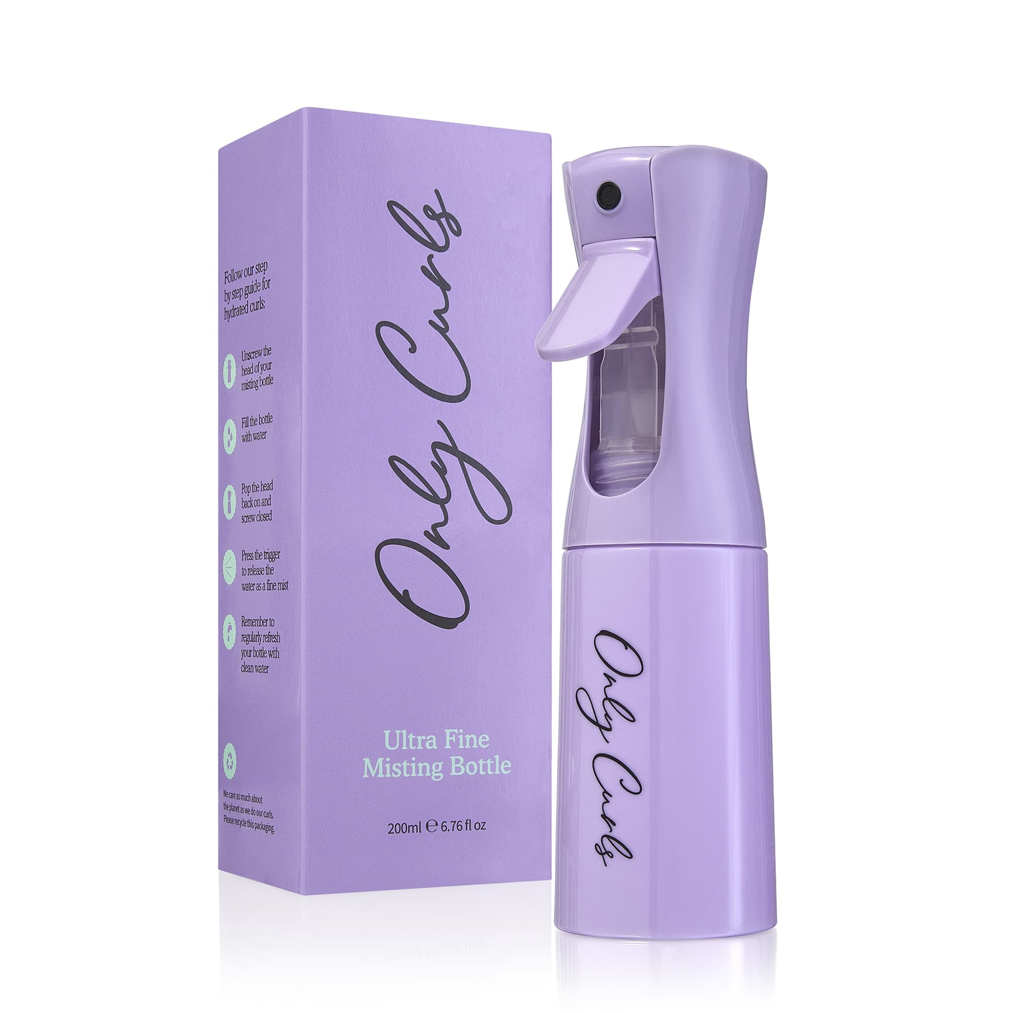 Only Curls Misting Bottle - Lilac - Only Curls