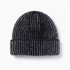Only Curls Monochrome Stripe Satin-Lined Beanie - Only Curls