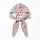 Only Curls Oatmeal Satin-Lined Hooded Scarf