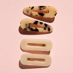 Only Curls 4-Pack Crocodile Hair Clips - Tort Speckle - Only Curls