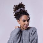 Only Curls Satin Pillow Scrunchies - Slate Grey and Dusty Pink Twin Pack - Only Curls