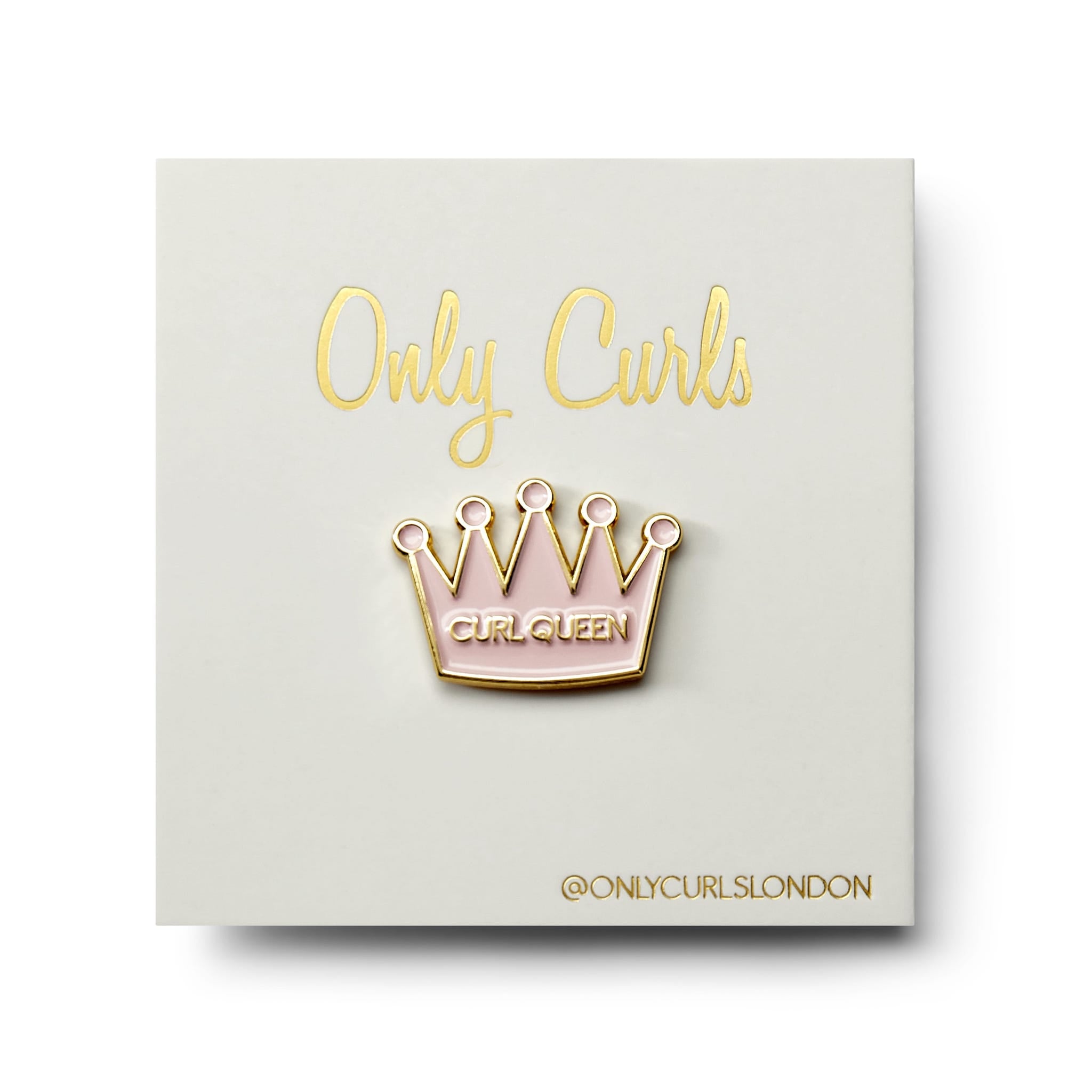 Only Curls Pin Badge - Curl Queen - Only Curls