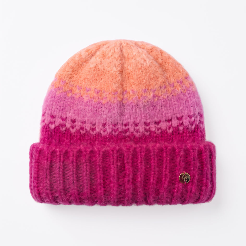 Only Curls Pink Ombre Satin-Lined Beanie & Glove Set - Only Curls