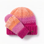 Only Curls Pink Ombre Satin-Lined Beanie & Glove Set - Only Curls