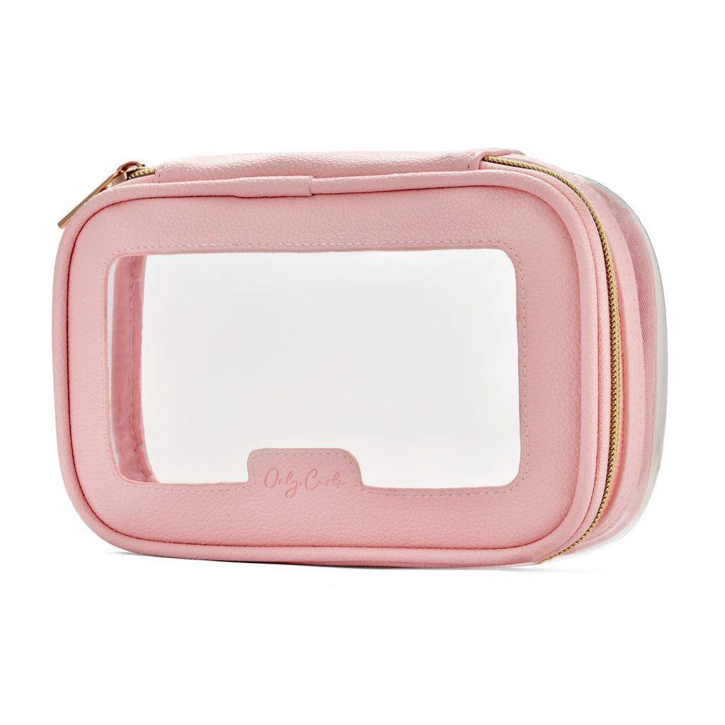 Powder Pink Travel Wash Bag - Only Curls