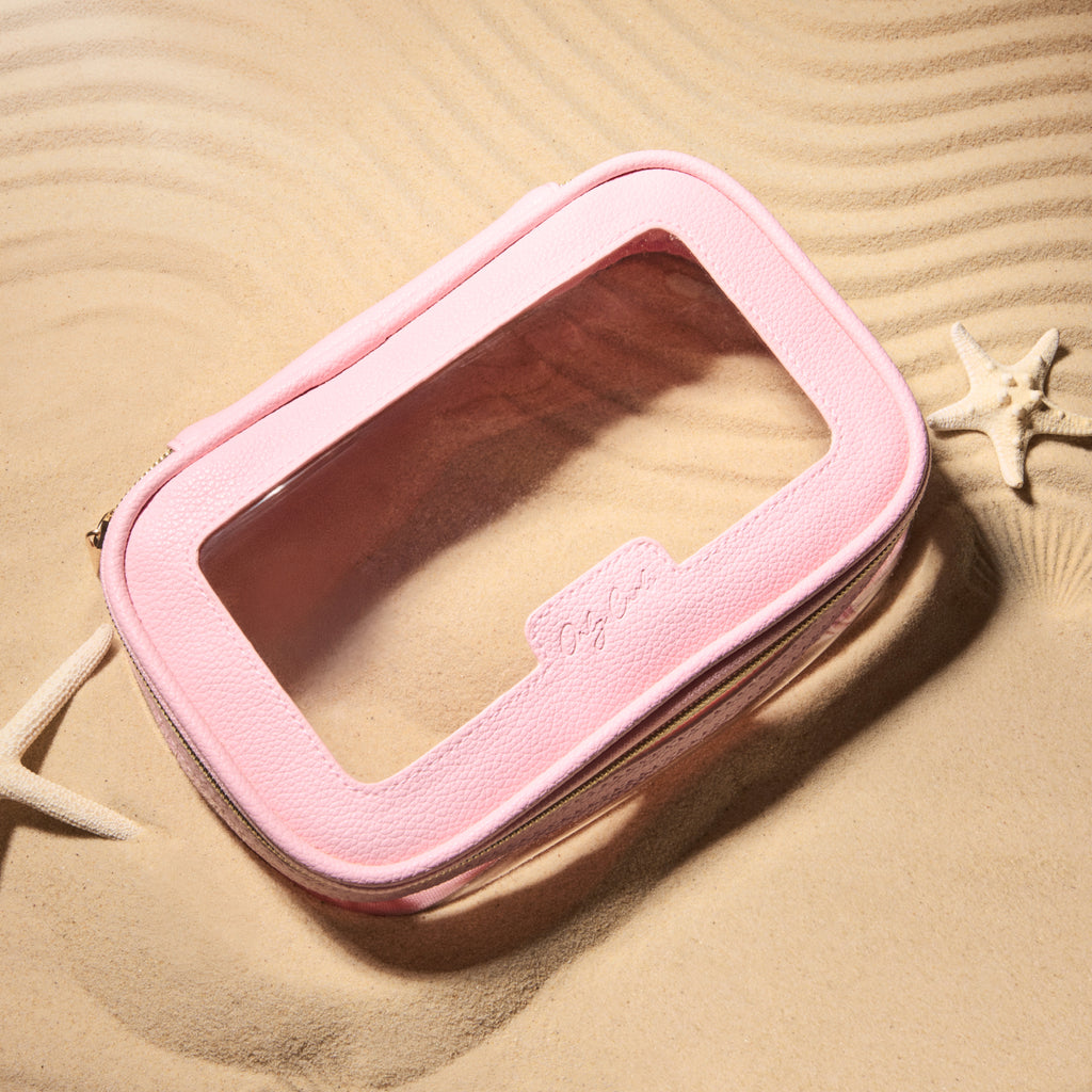 Powder Pink Travel Wash Bag - Only Curls