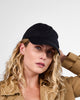 Satin Lined Baseball Hat (full cap) - Black