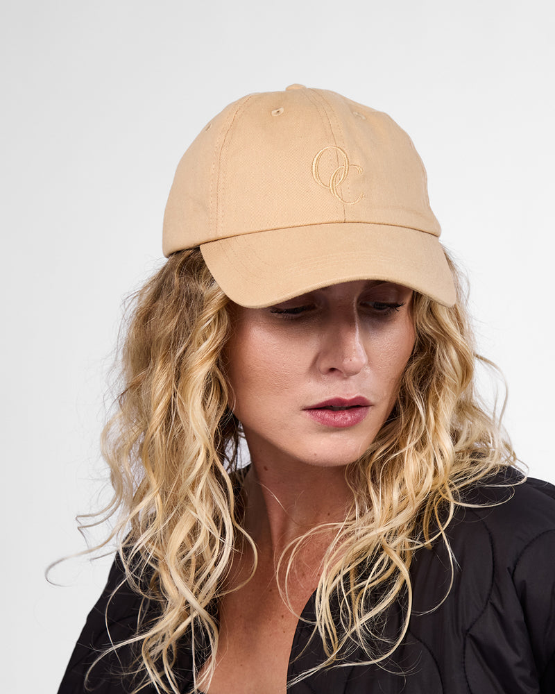 Satin Lined Baseball Hat Caramel OC