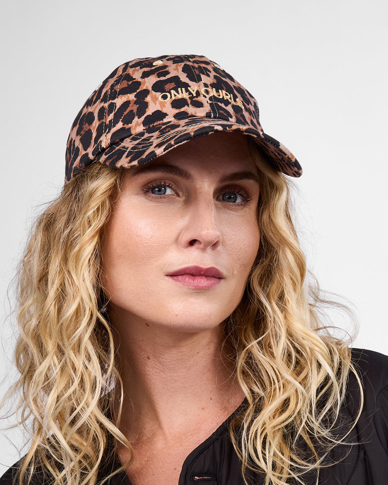 Satin Lined Baseball Hat Leopard