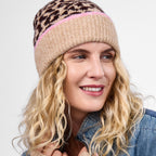Only Curls Leopard Satin-Lined Beanie & Glove Set - Only Curls