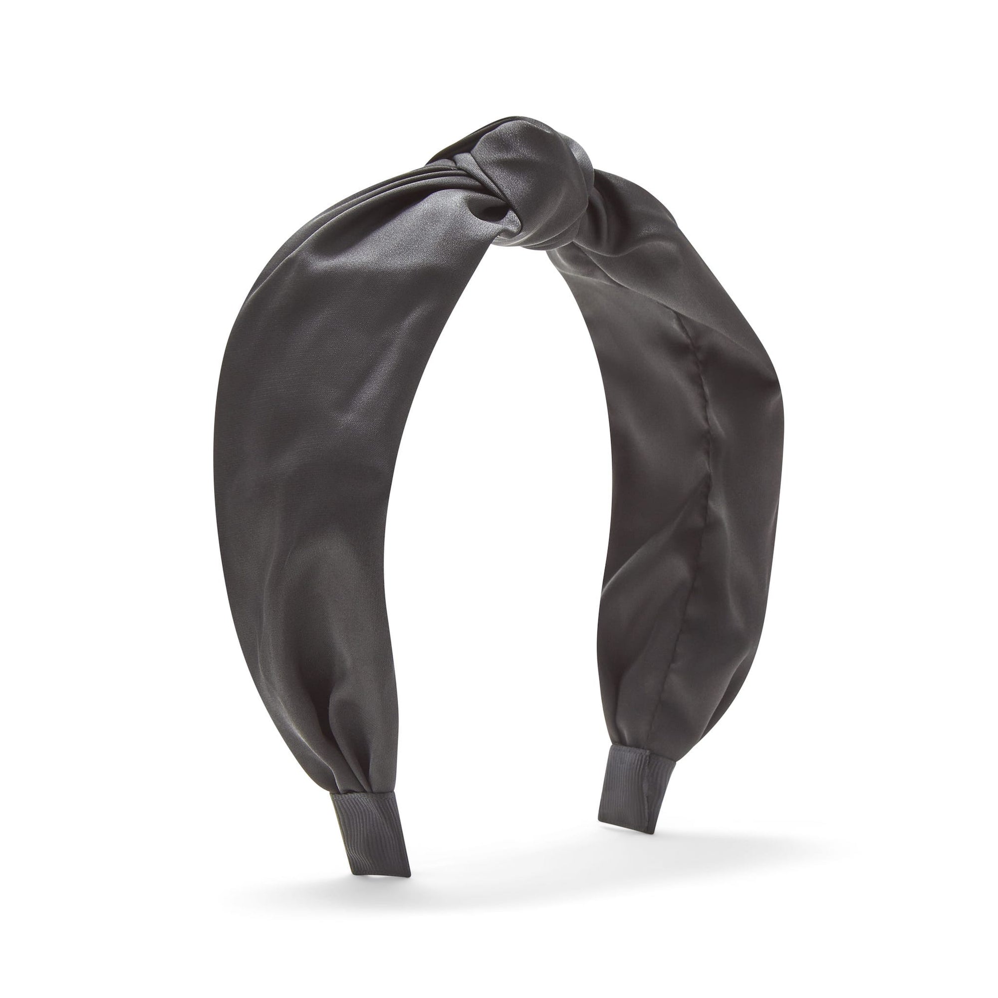 Only Curls Satin Knot Headband - Black - Only Curls