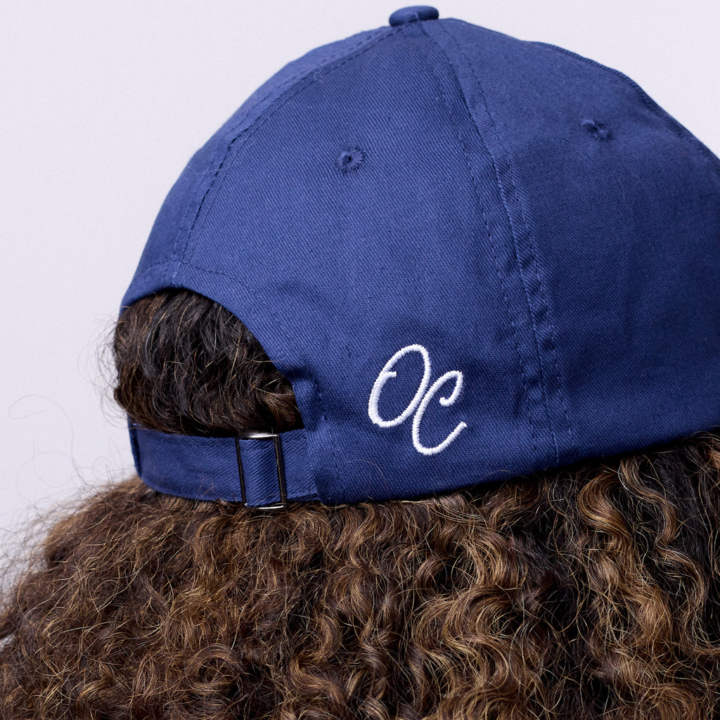 Only Curls Satin Lined Baseball Hat - Navy - Only Curls