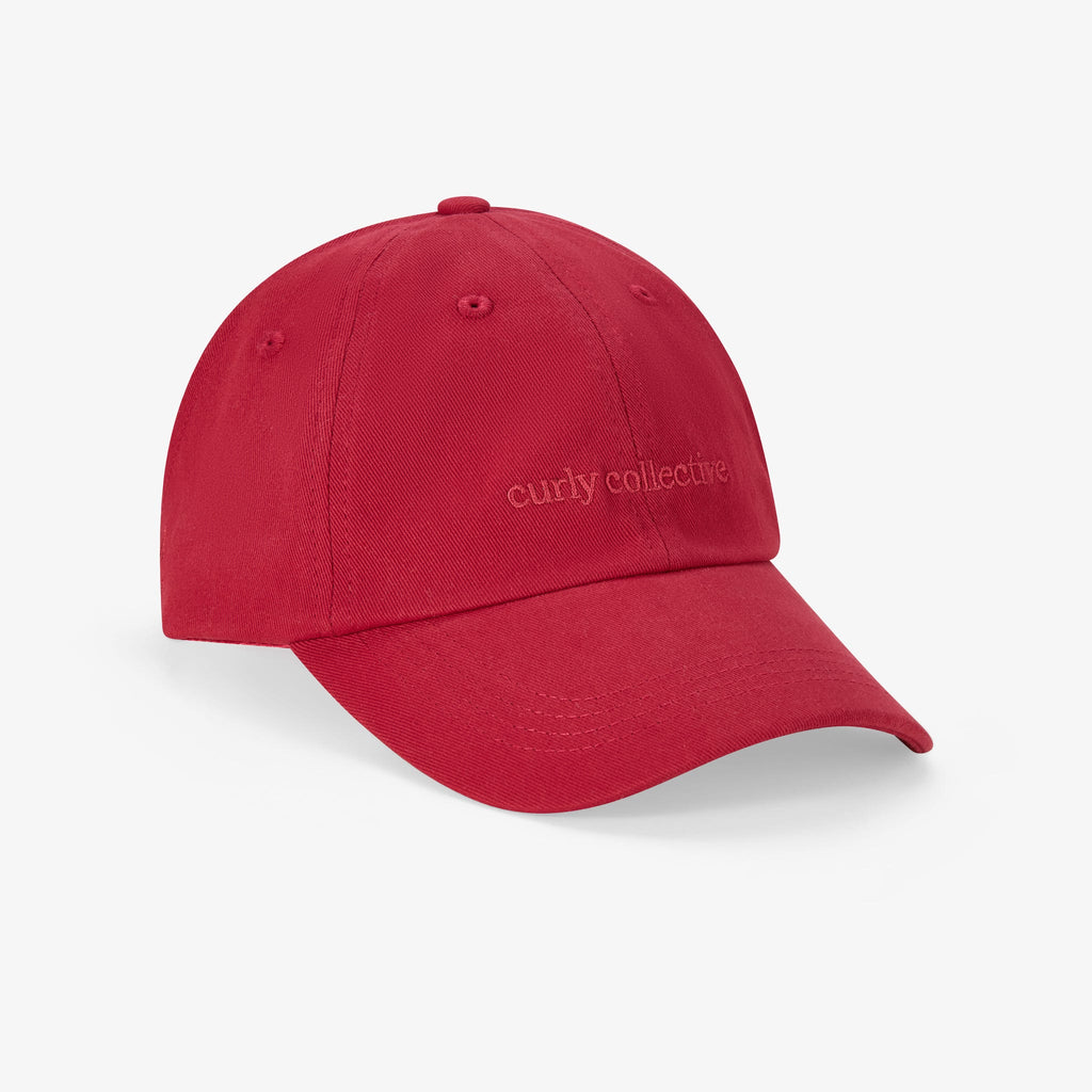 Satin Lined Baseball Hat (open back) - Pomegranate Curl Collective