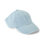 Only Curls Satin Lined Baseball Hat (with open back) - Denim Blue - Only Curls