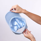 Only Curls Satin Lined Baseball Hat (with open back) - Denim Blue - Only Curls