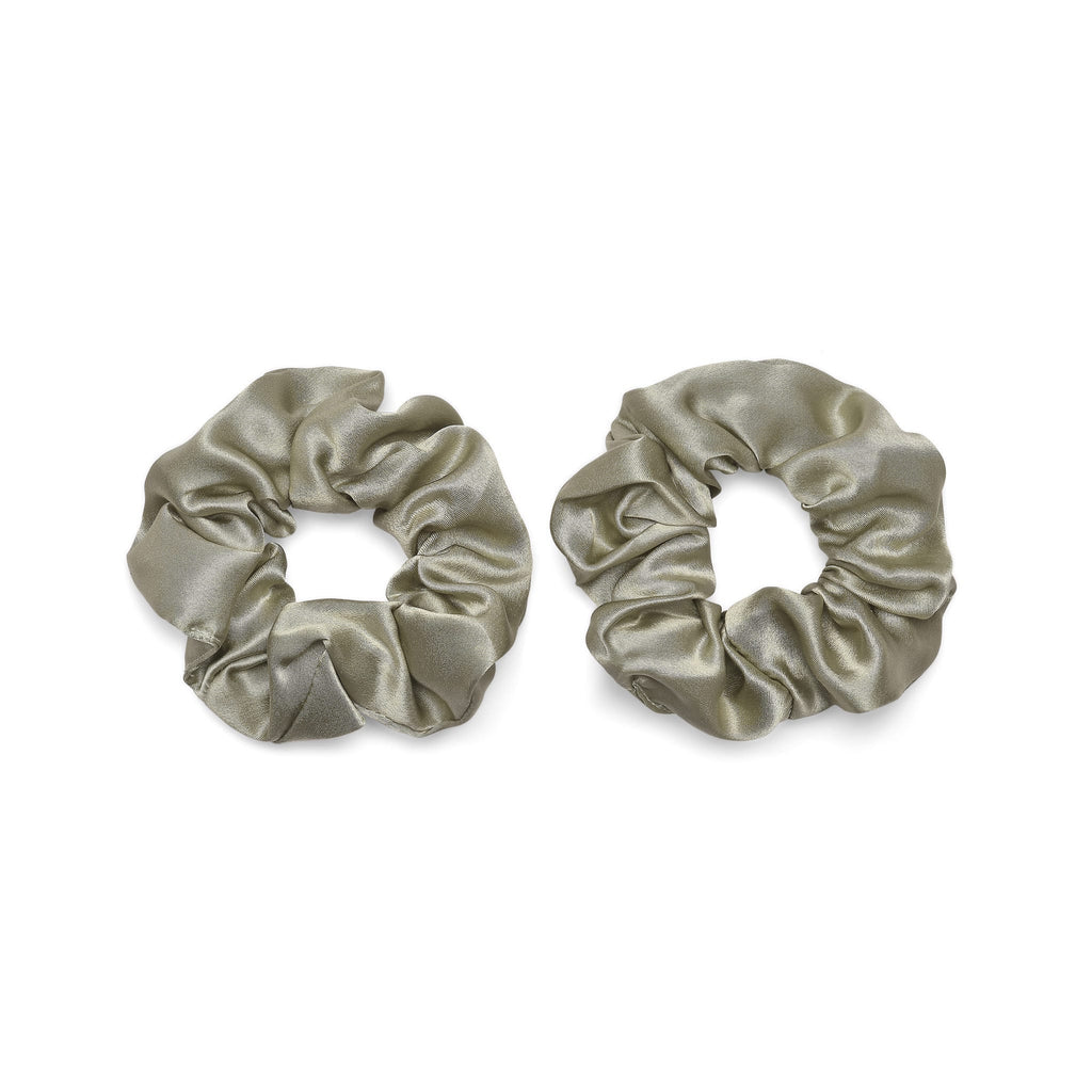 Only Curls Silk Scrunchies - Sage Green - Only Curls
