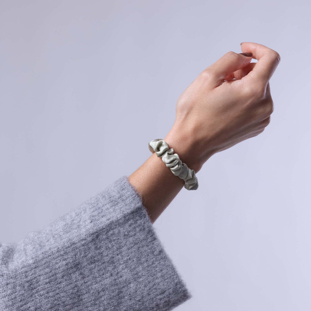 Only Curls Silk Scrunchies (Mini) - Sage - Only Curls