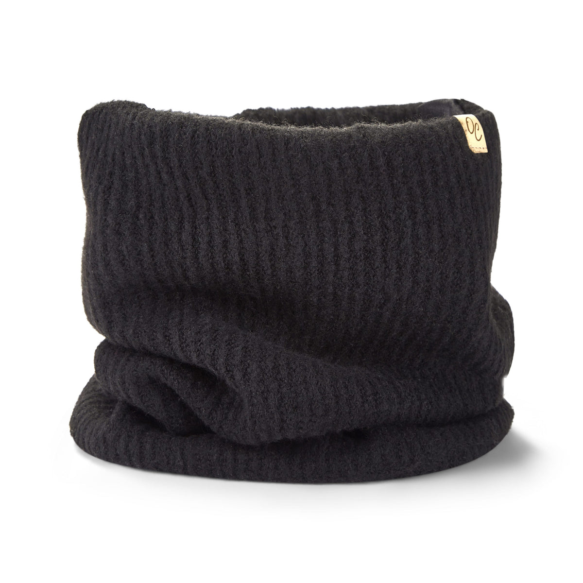 Only Curls Satin Lined Beanie and Snood Set - Sophia in Black