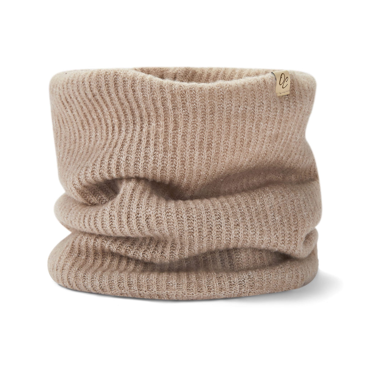 Only Curls Satin Lined Beanie and Snood Set - Sophia in Sand