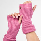 Only Curls Dusty Pink Super Soft Satin-Lined Beanie & Glove Set - Only Curls