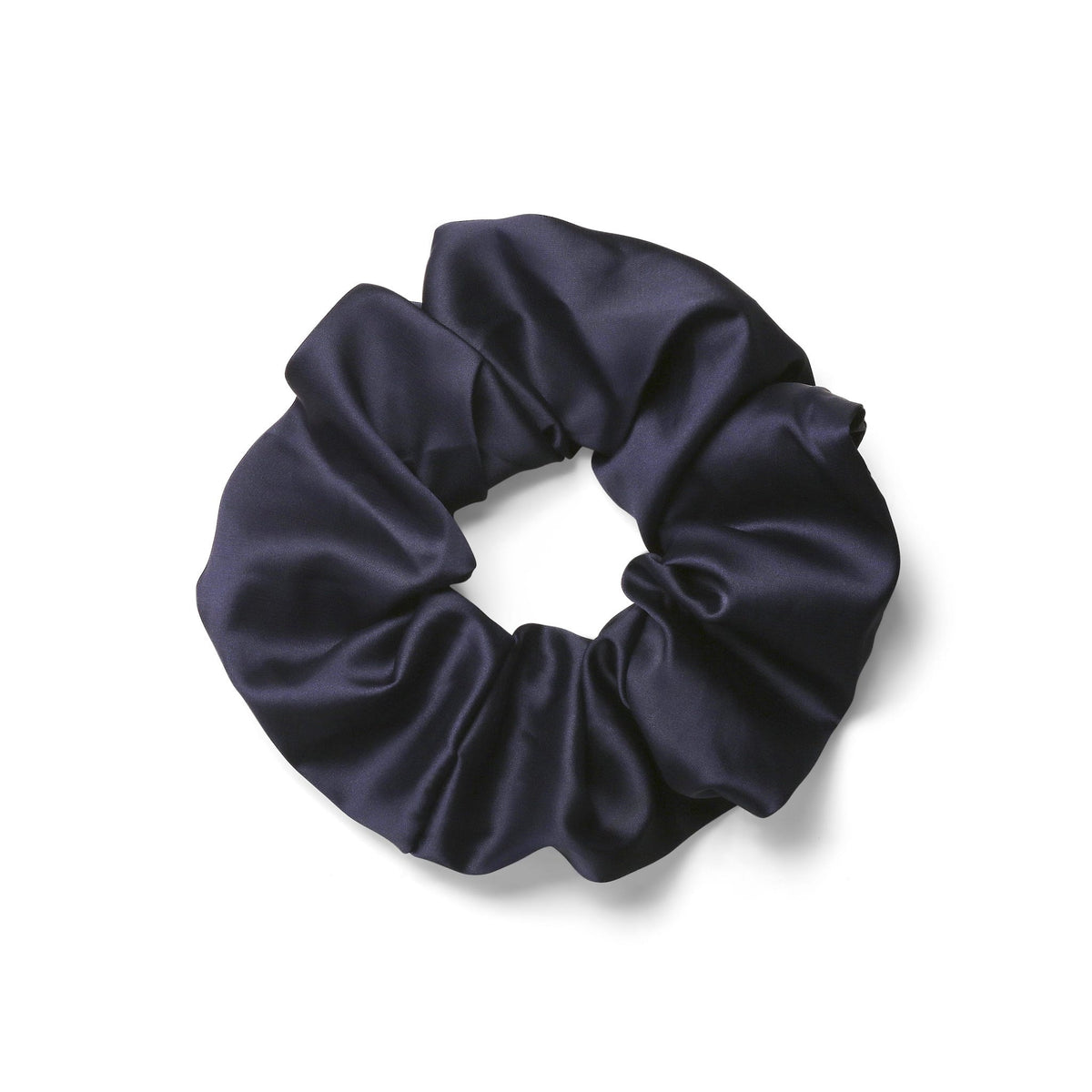 Only Curls Oversized Satin Scrunchies - Navy Hearts and Navy Twin Pack