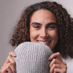 Only Curls Satin Lined Beanie - Ella in Grey