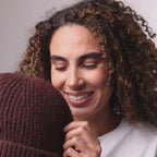 Only Curls Satin Lined Beanie - Ella in Burgundy