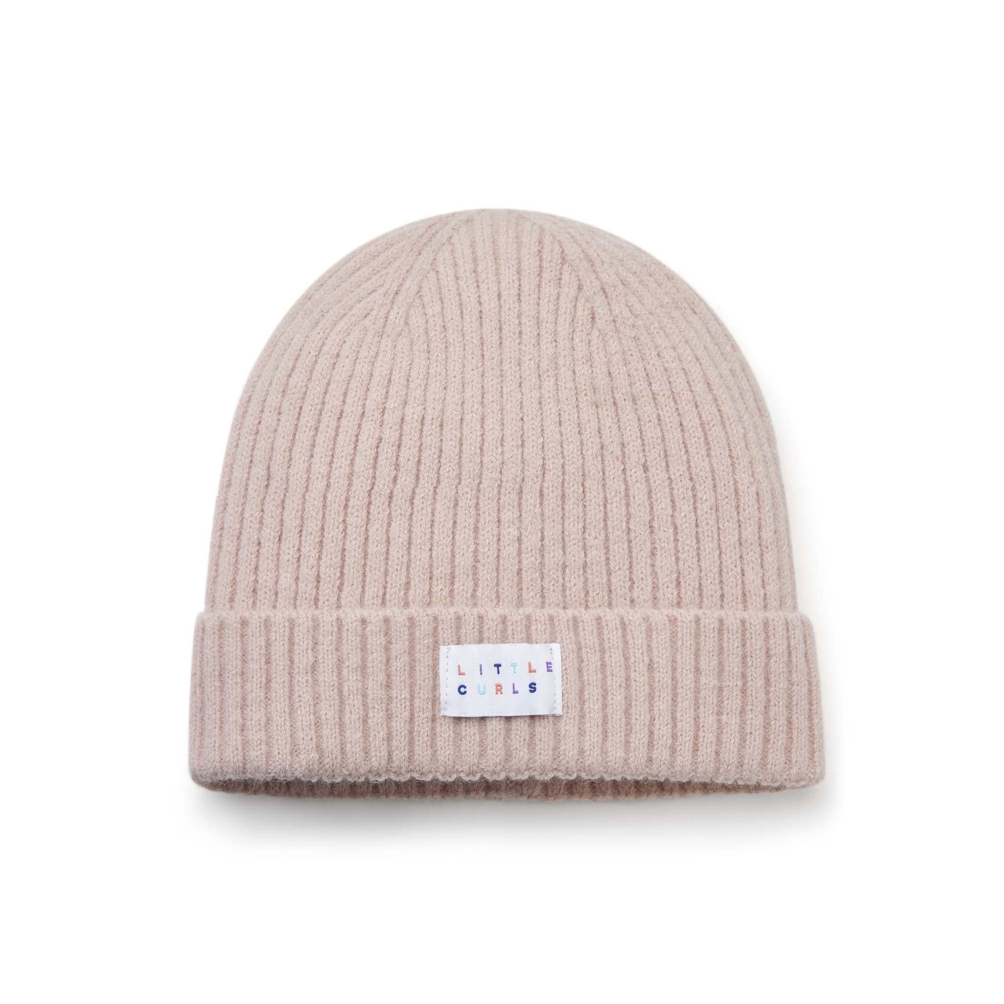 Little Curls Satin Lined Lightweight Beanie Hat - Dusty Pink - Only Curls